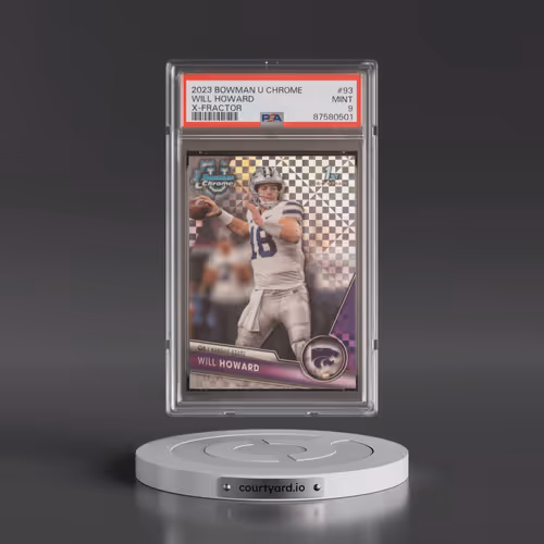 2023 Bowman University Chrome #93 Will Howard - X-Fractor (PSA 9 MINT)