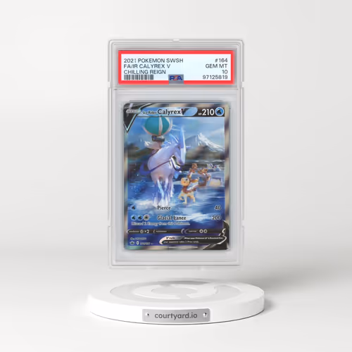 2021 Pokémon Sword & Shield Chilling Reign #164 Ice Rider Calyrex V - Holo Full Art (PSA 10 GEM MINT)