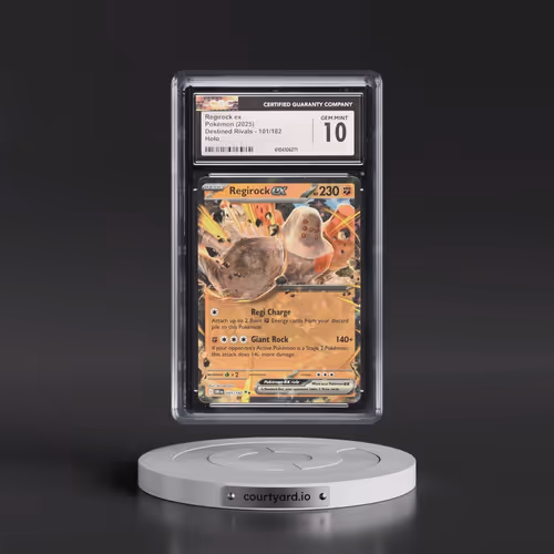 2025 Pokémon Dri EN-Destined Rivals #101 Regirock EX - Holo (CGC 10 GEM MINT)