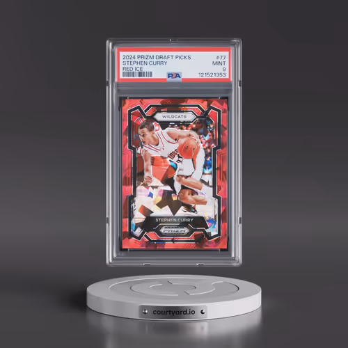 2024 Panini Prizm Draft Picks #77 Stephen Curry - Red Ice (PSA 9 MINT)