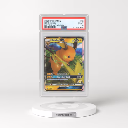 2020 Pokémon Battle Academy #60 Raichu GX - Holo (PSA 9 MINT)
