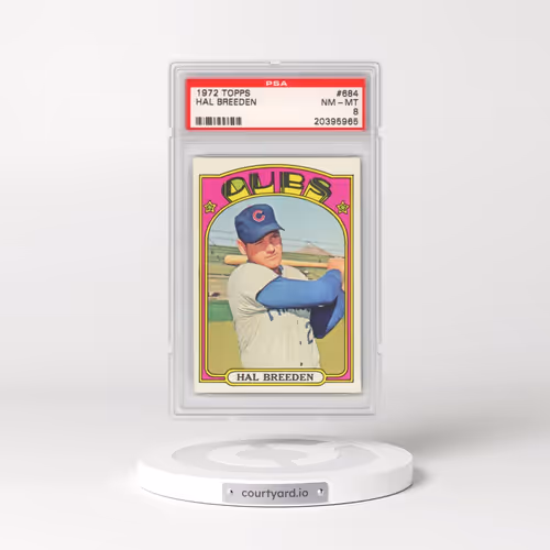 1972 Topps #684 Hal Breeden (PSA 8 NM-MT)