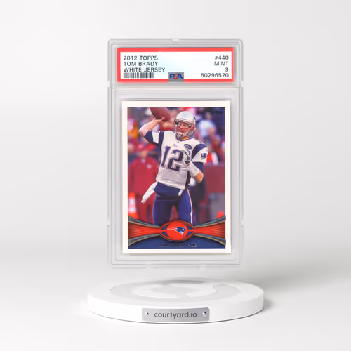 2012 Topps #440 Tom Brady - White Jersey (PSA 9 MINT)
