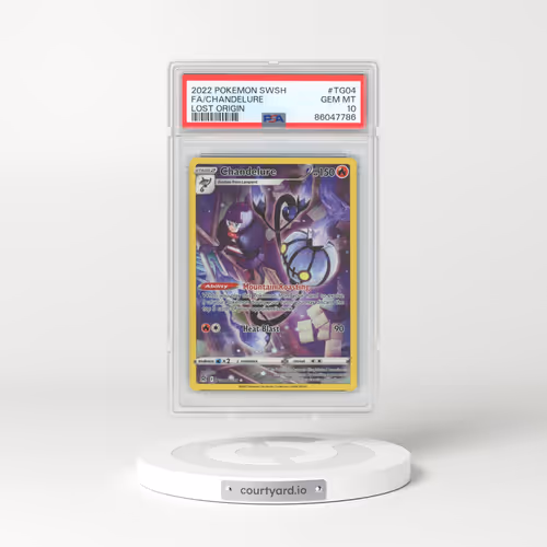 2022 Pokémon Sword & Shield Lost Origin #TG04 Chandelure - Full Art (PSA 10 GEM MINT)