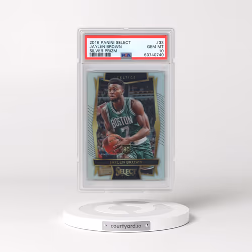 2016 Panini Select #33 Jaylen Brown - Silver Prizm (PSA 10 GEM MINT)