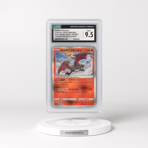 2024 Battle Master #003/021 Radiant Charizard - Terastal Charizard ex Deck (svJL) Holo (CGC 9.5 MINT