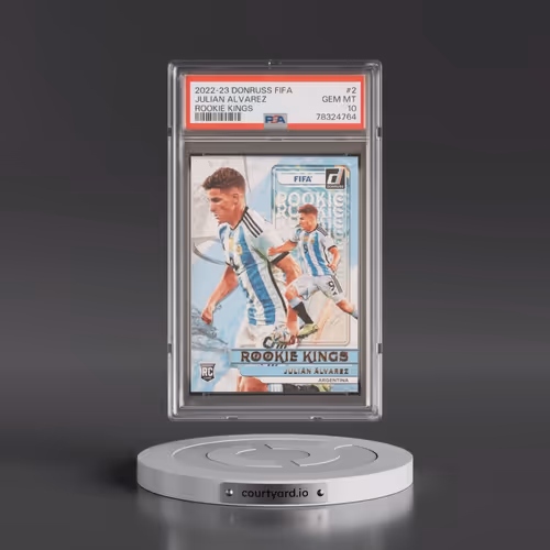 2022 Panini Donruss FIFA Rookie Kings #2 Julian Alvarez (PSA 10 GEM MINT)
