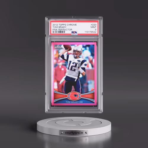 2012 Topps Chrome #220 Tom Brady - Pink Refractor (PSA 9 MINT)