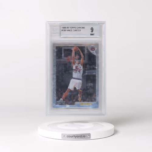 1998 Topps Chrome #199 Vince Carter (BGS 9 MINT)