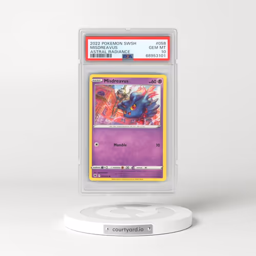 2022 Pokémon Sword & Shield Astral Radiance #058 Misdreavus (PSA 10 GEM MINT)