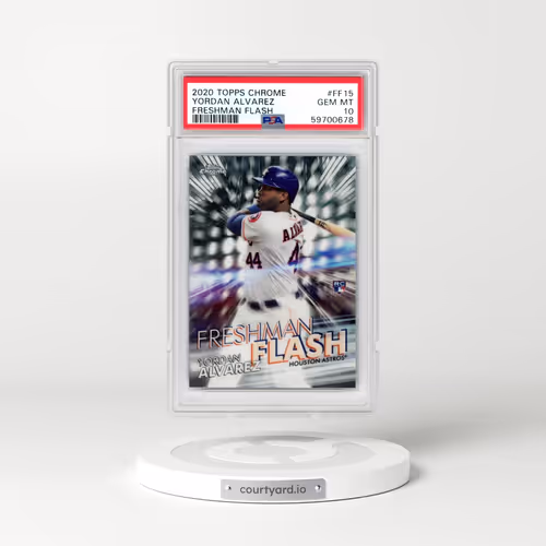 2020 Topps Chrome Freshman Flash #FF15 Yordan Alvarez (PSA 10 GEM MINT)