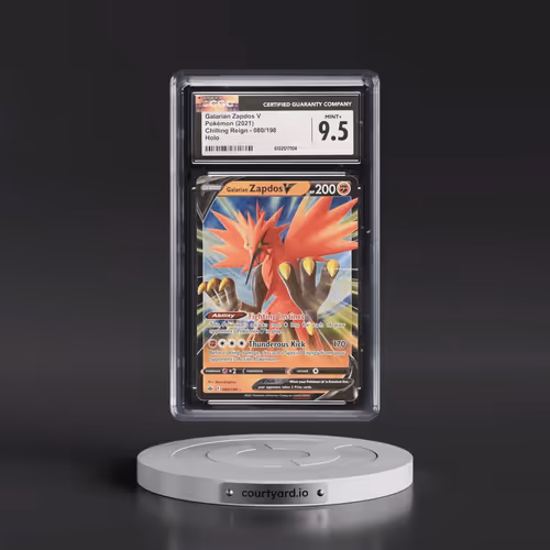 2021 Chilling Reign #080/198 Galarian Zapdos V - Holo (CGC 9.5 MINT+)