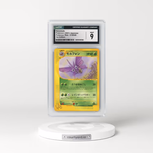 2001 Pokémon Web #019/048 Venomoth - 1st Edition (CGC 9 MINT)