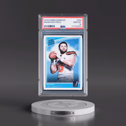 2018 Panini Donruss #303 Baker Mayfield (PSA 10 GEM MINT)