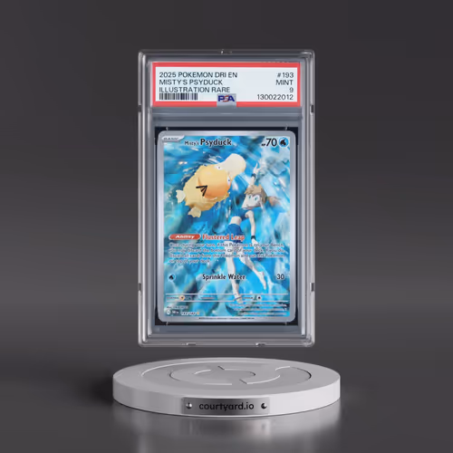 2025 Pokémon Dri EN-Destined Rivals #193 Misty's Psyduck - Illustration Rare (PSA 9 MINT)