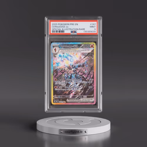 2025 Pokémon Pre EN-Prismatic Evolutions #147 Ceruledge EX - Holo Special Illustration Rare (PSA 9 M