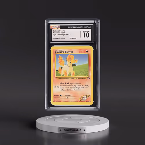 2000 Gym Challenge #64/132 Blaine's Ponyta (CGC 10 GEM MINT)