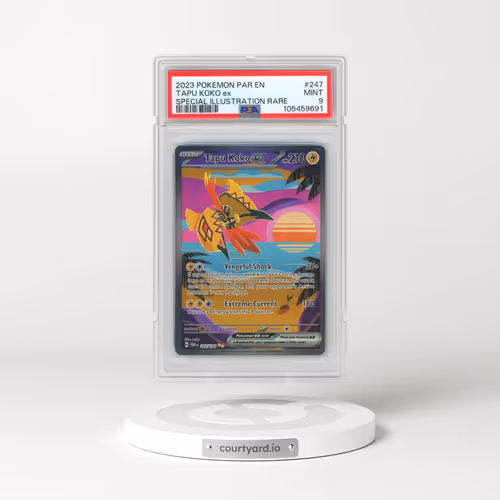 2023 Pokémon Par EN-Paradox Rift #247 Tapu Koko EX - Holo Special Illustration Rare (PSA 9 MINT)