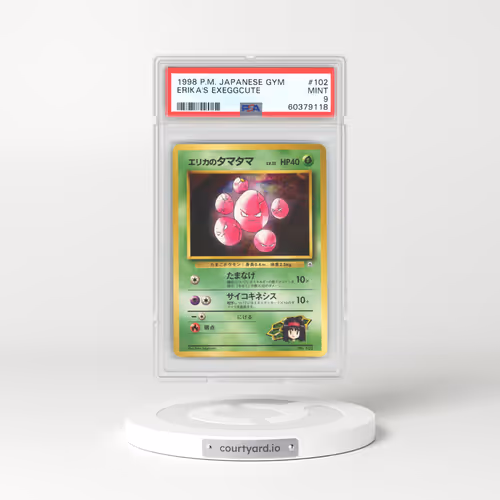 1998 Japanese Gym Challenge #102 Erika's Exeggcute (PSA 9 MINT)