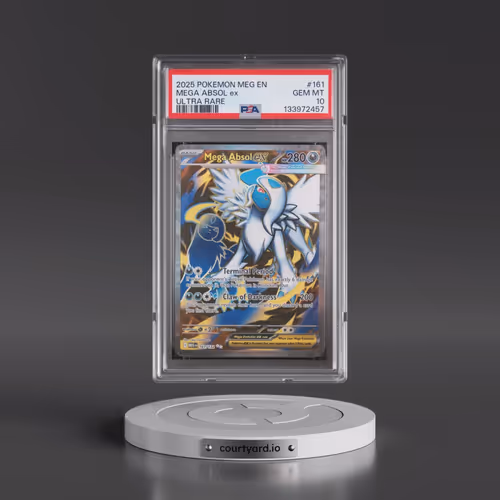 2025 Pokémon Meg EN-Mega Evolution #161 Mega Absol EX - Holo Ultra Rare (PSA 10 GEM MINT)