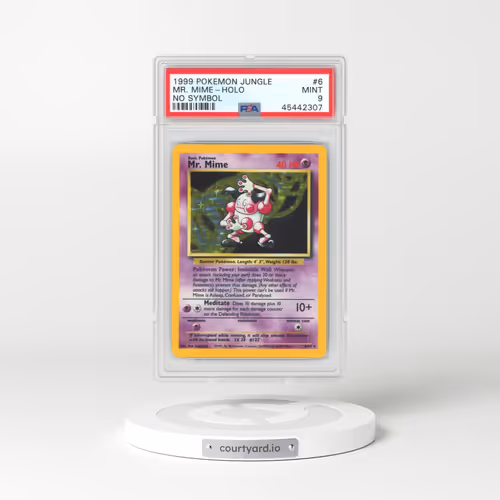 1999 Jungle #6 Mr. Mime - Holo No Symbol (PSA 9 MINT)