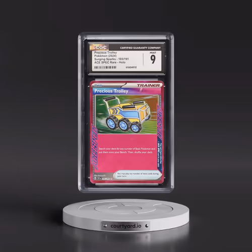 2024 Surging Sparks - SSP EN #185/191 Precious Trolley - ACE SPEC Rare Holo (CGC 9 MINT)