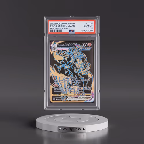 2022 Pokémon Sword & Shield Brilliant Stars #TG30 Rapid Strike Urshifu Vmax - Full Art (PSA 10 GEM M
