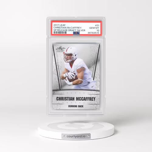 2017 Leaf Special Release Draft Silver #01 Christian McCaffrey (PSA 10 GEM MINT)