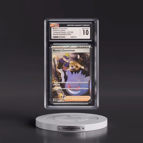 2023 Temporal Forces - TEF EN #211/162 Morty's Conviction - Special Illustration Rare (Holo) (CGC 10