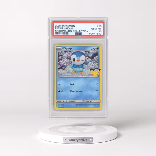 2021 Pokémon Mcdonald's Collection #20 Piplup - Holo (PSA 10 GEM MINT)