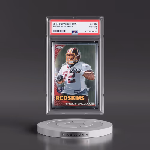 2010 Topps Chrome #C102 Trent Williams (PSA 8 NM-MT)
