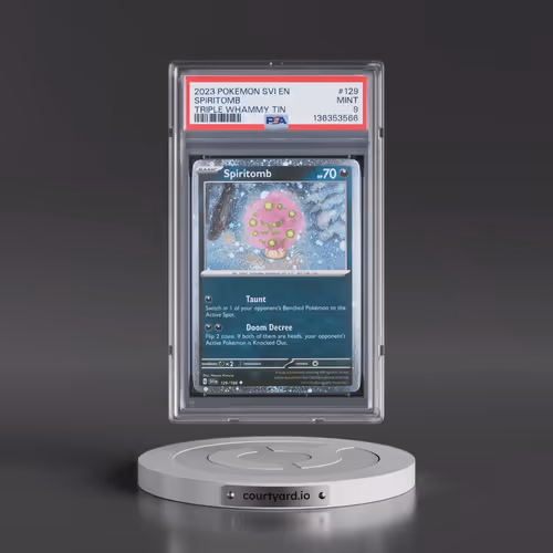 2023 Pokémon Svi EN-Scarlet & Violet #129 Spiritomb - Triple Whammy Tin (PSA 9 MINT)