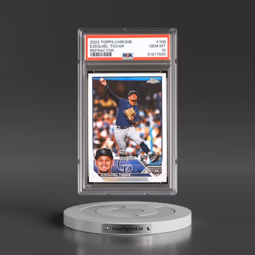 2023 Topps Chrome #106 Ezequiel Tovar - Refractor (PSA 10 GEM MINT)