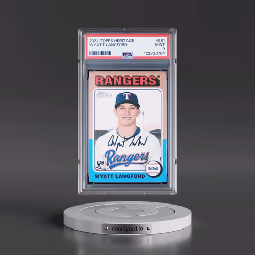 2024 Topps Heritage #581 Wyatt Langford (PSA 9 MINT)