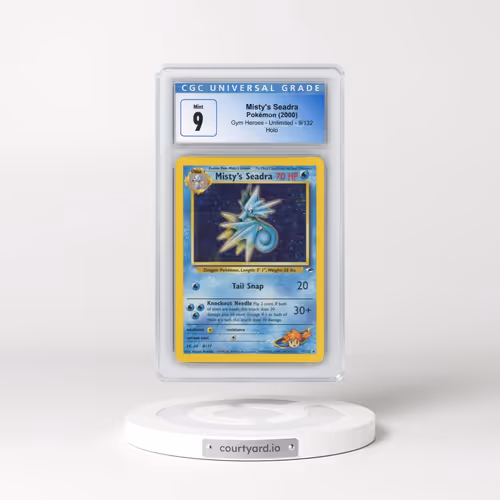 2000 Gym Heroes #9/132 Misty's Seadra - Holo (CGC 9 MINT)