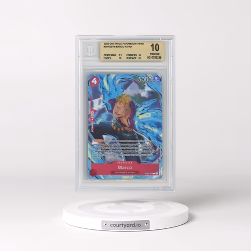 2023 One Piece Paramount War #OP02018 Marco ALT ART R (BGS 10 PRISTINE)