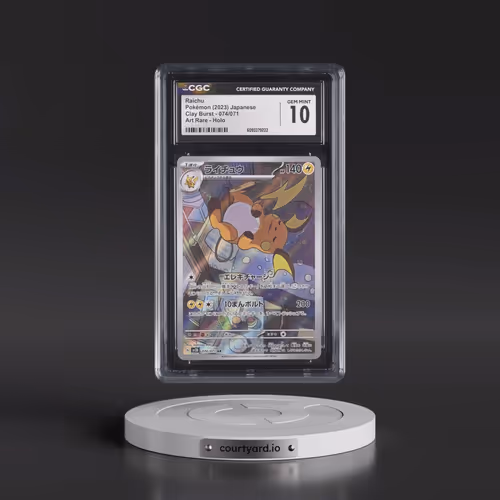 2023 Clay Burst #074/071 Raichu - Art Rare Holo (CGC 10 GEM MINT)
