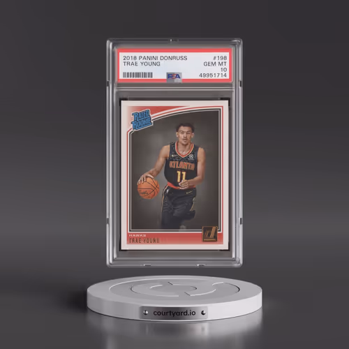 2018 Panini Donruss #198 Trae Young (PSA 10 GEM MINT)