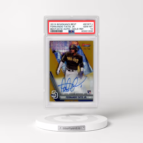 2019 Bowman's Best Best of 2019 Autographs #B19FTJ Fernando Tatis Jr. - Gold Refractor (PSA 10 GEM M