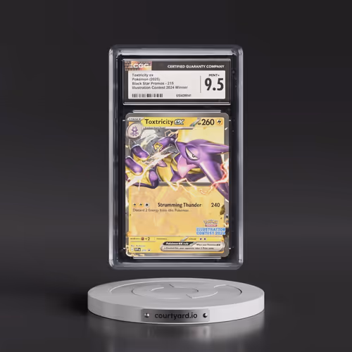 2025 Pokémon Svp EN-SV Black Star Promo #215 Toxtricity EX - Holo Illustration Contest 2024 (CGC 9.5