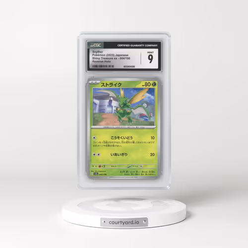 2023 Shiny Treasure ex #004/190 Scyther - Reverse Holo Digitized (CGC 9 MINT)