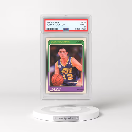 1988 Fleer #115 John Stockton (PSA 9 MINT)
