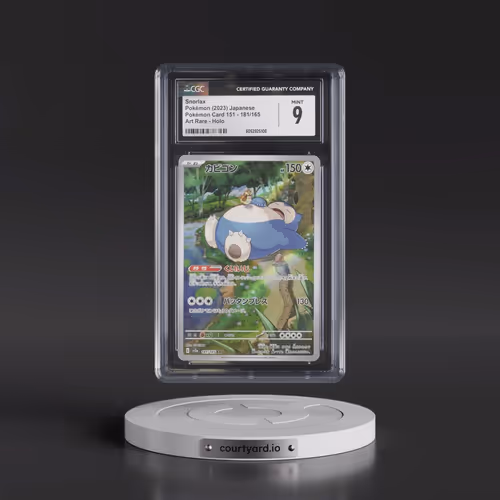 2023 Pokémon Card 151 #181/165 Snorlax - Art Rare Holo (CGC 9 MINT)
