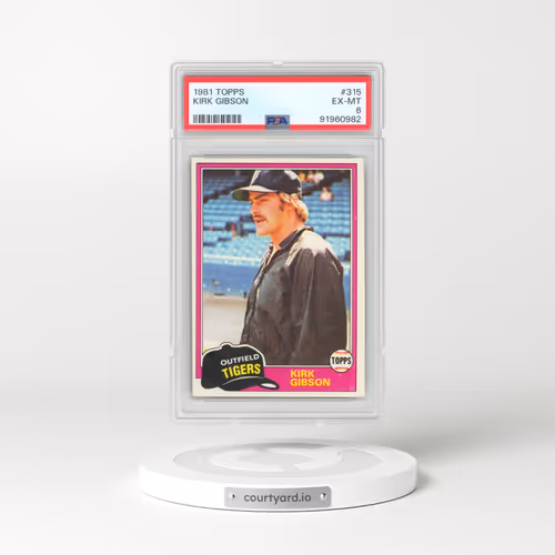 1981 Topps #315 Kirk Gibson (PSA 6 EX-MT)