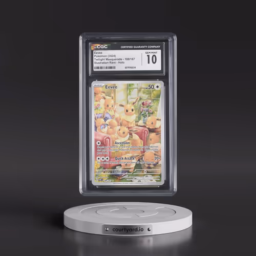 2024 Twilight Masquerade - TWM EN #188/167 Eevee - Illustration Rare Holo (CGC 10 GEM MINT)