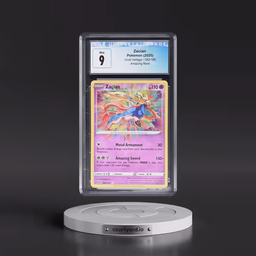 2020 Vivid Voltage #082/185 Zacian - Amazing Rare Holo (CGC 9 MINT)