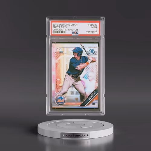2019 Bowman Draft #BDC39 Brett Baty - Chrome-Refractor (PSA 9 MINT)