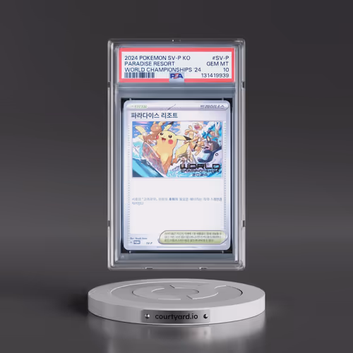 2024 Pokémon SV-P Promo #SV-P Paradise Resort - World Championships 2024 (PSA 10 GEM MINT)