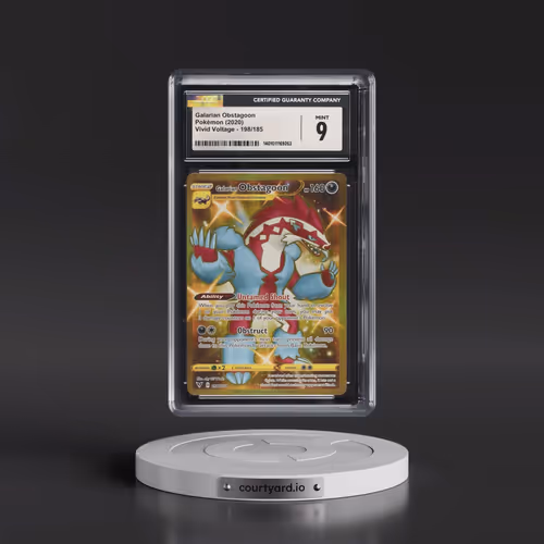 2020 Vivid Voltage #198/185 Galarian Obstagoon - Secret Rare Holo (CGC 9 MINT)