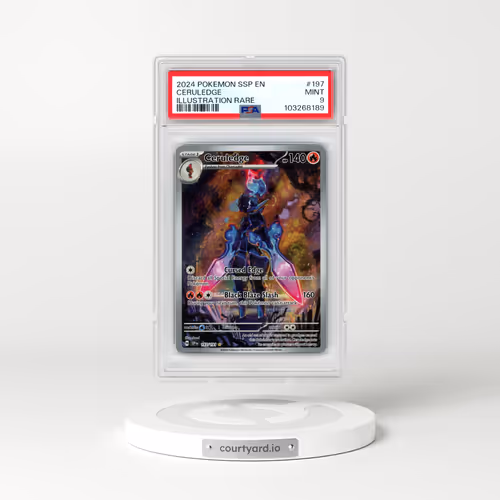 2024 Pokémon Ssp EN-Surging Sparks #197 Ceruledge - Illustration Rare (PSA 9 MINT)